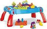 MEGA CNM42 - Mega Bloks Bau- und Spieltisch mit großen Bauklötzen, Bauspielzeug für Kleinkinder (30 Teile), Spielzeug für Kinder ab 1 Jahr[Exklusiv bei Amazon]