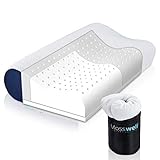 Mosswell® ergonomisches Nackenstützkissen höhenverstellbar 50x30 cm | Memory Foam | weich