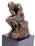 Kunst & Ambiente - Der Denker - Auguste Rodin Skulptur in Bronze - Bronzefigur - Statue - Bronzeplastik - Paris - Wohndeko Figur - Geschenk