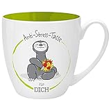 GRUSS & CO Anti-Stress-Tasse Motiv 'Dich' | Tasse mit Spruch, 45 cl, New Bone China | Geschenk lustig | 46267