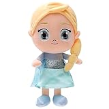 simyron Plüsch ELSA Plüschpuppe Prinzessin Plüschtier ELSA Kuscheltier Gefüllte Puppen Flauschiges Stofftier Kawaii Plüschtiere für Kinder Mädchen Jungen Geschenke(30CM)