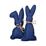 Notinzo Osterhasen-Dekostoff Partydeko Hasen-Deko-Gesteck Stofftier 13 cm