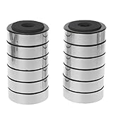 Wuwobyby Bücherregal-Lautsprecher, stoßabsorbierend, für Audio-Stereo, 30 x 6 mm, silberfarben, 12 Stück