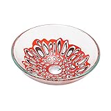 Waschbecken im Badezimmer Modernes, einfaches Gefäßwaschbecken aus gehärtetem Glas, Hotel-Kunst-Aufsatzwaschbecken, Badezimmer, Glaswaschbecken Schiff Sinken (Color : Sink only)
