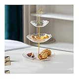 Obst- und Gemüsehalter, 3 Etagen, Serviertablett, Glas, Obsttablett, mehrschichtiges Kuchenblech, kommerzielle Vorderschreibtisch, Gebäck, Dessert-Präsentationsständer, Obstschalen für die Küche