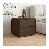 GRFIT Nachttisch Brauner Nachttisch mit 2 Schubladen, moderner Nachttisch, Holz-Sofa-Beistelltisch for Schlafzimmer, Wohnzimmer, Flur, 18,5 Zoll H Nachtschrank Nachtkommode (Size : L40xD40xH47cm)