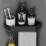 MAVNES Duschablage Ecke Dusch-Caddy-Eckregal, Badezimmer-Organizer, Duschregal-Aufbewahrung, Badezimmer-Regal, Wandmontage-Organizer (Color : B)