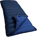 LOWLAND OUTDOOR Companion NC Extra Breit Daunenschlafsack, Blau, 220x200 cm