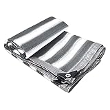 Sonnensegel, Garten-Schattennetz, Balkon, rechteckiges Sonnensegel, Außenisolierung mit Ösen, blockiert 85% UV-Strahlen, für Terrassen-Pergola (2 x 3 m/6,5 x 9,8 Fuß)