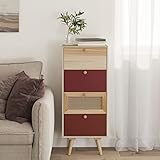 Youuihom Anrichte, Freistehende Schränke, Mehrzweckschränke, Geeignet für Wohnzimmer, Schlafzimmer, Küche oder Bad, Highboard mit Schubladen 40x30x95 cm Holzwerkstoff