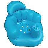 Ruluti Aufblasbare Duschstuhl Tragbare Sofa-Kind-Baby-Sitzstuhl Sofa Badewanne Sitze Multi Bad Hocker für Mädchen Jungen Bath Chair