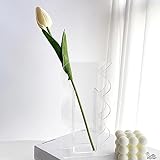 Acryl Buch Vase, Klare Buchblumenvase Acryl Buchblumenvase für Blumenarrangements, Heimdekoration