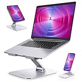 JIAWEN Laptop-Ständer – ergonomischer Aluminium-Laptopständer für den Schreibtisch, verstellbarer Multi-Winkel-/Größe, Notebook-Ständer mit Hitze-Entlüftung, mehr Laptops (25.4,43.2 cm)