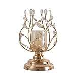 kerzenständer Luxus-Kristall-Metall-Kerzenhalter Im Europäischen Stil, Wohnzimmer-Dekoration, Ornamente, Handgefertigt, Eingelegter Kerzenhalter Kerzenhalter