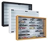 VCM Holz Glas Hängevitrine Wandvitrine Sammel Deko Sammler Vitrine Mandosa XL Buche