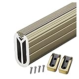 RAUGAJ Tragbare Kleiderschrankstange - 50/60/90/110/130/150/160 cm Lang, Türstraße/Buchtfenster/Duschvorhangstangen Für Raumteiler, Aluminiumlegierung/Champagne Color/150Cm/59In