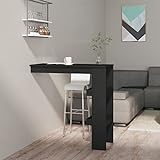 UYSELA Home Sets mit Stehtisch schwarz 102x45x103,5 cm Holz