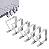 SJBAUTYO 6PCS Tischdeckenklammern,Verstellbare Tischtuchklammern,Tischdeckenhalter für Haus Wiedervereinigung Hochzeit Festival Party Tischplatten,7 x 8 cm