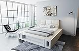 Sofa Dreams Wasserbett Venosa mit beheizbarer Wasserbettmatratze und kompletter Technik LED Beleuchtung 140x200 160x200 180x200 200x200 200x220 (140 x 200 cm, Beige-Weiß)