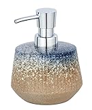 WENKO Seifenspender Palace Keramik - Flüssigseifen-Spender, Spülmittel-Spender Fassungsvermögen: 0.4 l, Keramik, 10.5 x 13 x 10.5 cm, Mehrfarbig
