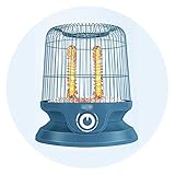 VITEIN Vogelkäfig-Heizung Untertisch-Heizung kleine Sonnenheizung energiesparende elektrische Heizung elektrische Heizung für den Haushalt (Color : Blau, S : 26 * 29cm)
