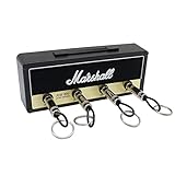 Marshall , Kunststoff, Schlüsselhalter Schlüsselbrett, Wandhalterung Schlüsselbund Jack Rack 2.0 JCM800 Schlüsselkasten Vintage Gitarrenschlüsselhaken Halterung mit 4 Gitarrenstecker