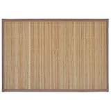 vidaXL 6 Platzdeckchen Bambus Platzdecke Platzset Tischmatte 30 x 45 cm Braun