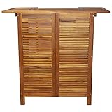 Wakects Sideboard Buffetschrank, Barschrank, Tisch, praktisch, dekorativ, 2 Ablagen, stabil zum Trinken