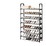 Schuhregal, einfach, leicht zu montieren, staubdicht, Stiefel-Organizer, Ständer, Halter, platzsparend, Schuhaufbewahrung, Regal, Eingangsbereich, Schuhschrank, 7 l–80 cm