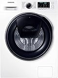 Samsung WW8NK52K0VW/EG Waschmaschine, 8 kg, 1200 U/min, SLIM Platzsparer, Ecobubble, AddWash, Hygiene-Dampfprogramm, Weiß