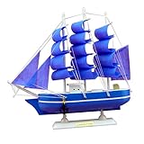 EXCEART 1 Stück Holzdekor Miniaturen Miniaturdekoration Ozeanfiguren Nautisches Modell Kleine Holz-Desktop-Dekoration Holz-Segelboot-Ornament Holzhandwerk Für