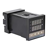REX-C100 Temperaturregler, REX-C100FK02-M * AN PID Digitaler Temperaturregler Relaisausgang Thermostat AC 250V Temperaturregelschalter Industrielle Steuerungen