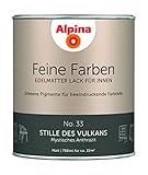 Alpina Feine Farben Lack No. 33 Stille des Vulkans edelmatt 750ml - Mystisches Anthrazit