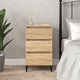 Nachttischschrank, Beistellschrank, Mehrzweckschrank, Geeignet für Schlafzimmer, Wohnzimmer, Korridore, Nachttisch Sonoma-Eiche 40x35x70 cm Holzwerkstoff
