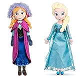 Joyes Zwei Stück Kawaii Schnee Prinzessin Anna ELSA Spielzeug Plüsch Puppen Soft Toys Kinderspielzeug Geschenk 50cm