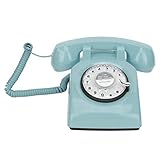 Festnetztelefon, Retro-Telefon, Vintage-Telefon, Metallbasis, Wahlfunktionen, Klassisch multifunktional für Zuhause für Schmuckunternehmen