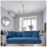 Sofa Decken üBerwurf Set, Haustierschutz FüR MöBel Couchschoner, Es Ist Eine GroßArtige Wahl FüR Haushalte Mit Kindern Und Haustieren,Blue-110×110CM
