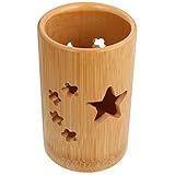 SHERCHPRY Löffel, Besteck, Bambus, Küchenutensilienhalter, Besteck, Utensilien, Caddy, Gabeln, Messer, Löffel, Trockengestell, Regal für Küche, Arbeitsplatte, Bauernhaus, Sternutensilien, Sets Besteck