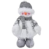 EVTSCAN Einziehbare Schneemann-Puppen, Weihnachtsschmuck, Weihnachts-Schneemann-Spielzeug Für Geschenke, Dekoration