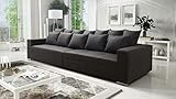Kuechen-preisbombe Modernes Big Sofa Wohnlandschaft Sofa Couch Jumbo XXL 4 - Grau Leder Imitation
