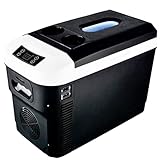 XYEJL 12L/15L/20L/25L/35L Auto Kühlschrank Kühlbox Mini Kühlschrank Elektrische Tragbare Camping Kühlbox Gefrierbox 12/24/220V, für Auto, LKW, Boot,15L