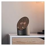FLYIFE Wecker Bluetooth Lautsprecher Smart Induktion Lautsprecher Telefon Halter Tragbare Mini Desktop Wireless Wecker Bluetooth Lautsprecher