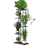 JAWSEU Pflanzenständer 5 Etagen Blumenregal, Modern Pflanzenregal Display Rack, Mehrstöckig Blumentopfständer für Wohnzimmer Schlafzimmer Outdoor Balkon Garten Terrasse