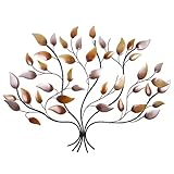 CIM Metall Wand-Deko - Baum des Lebens 74cm - tierische 3D Wandbilder - Wandschmuck inkl. praktischer Wandbefestigung - lebhafte Wandskulptur