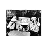 HOWDA Abstrakte Bilder Leinwand Poster Riesiges Bier Glas Pub Trinken Kunstdruck Trinken Riesige Biere an einem heißen Tag Schwarz-Weiß-Foto-Leinwandbilder für Wohnzimmer (30x45cm Kein Rahmen)