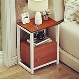 Computer Beistelltisch Couchtische Einfacher moderner Holz-Tee-Tabelle Beistelltisch Assembly Wohnzimmer Sofa Tisch Schlafzimmer Nachttisch Eckschrank Laptop Desk Cart (Color : A6)