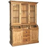 Teako Design Teak Buffet Heberg Schrank Landhausstil Massivholz Vollholz- 160x 223x 56 cm (B/H/T)