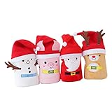 Veemoon Kinder-Klappdecke Weihnachtsdecke Kinderdecke Schlafdecke Couchbezug Decke Flanelldecke Elch-Sofabezug Weihnachtsmütze Und Decke