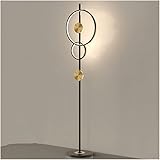 OLOTU Deckenfluter Stehlampe LED-Stehlampe Einzigartige moderne Aufbewahrungslampe mit schwarzem Metallsockel 66,9 Zoll hohe Lampe für Wohnzimmer im Innenbereich Stehleuchte