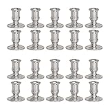 10 Paar/Packung Kerzenhalter, Kerzenständer, modern, dekorativ, Weinbecher-Form, Kerzenhalter für Hochzeit, Party, Heimdekoration, (Silber)